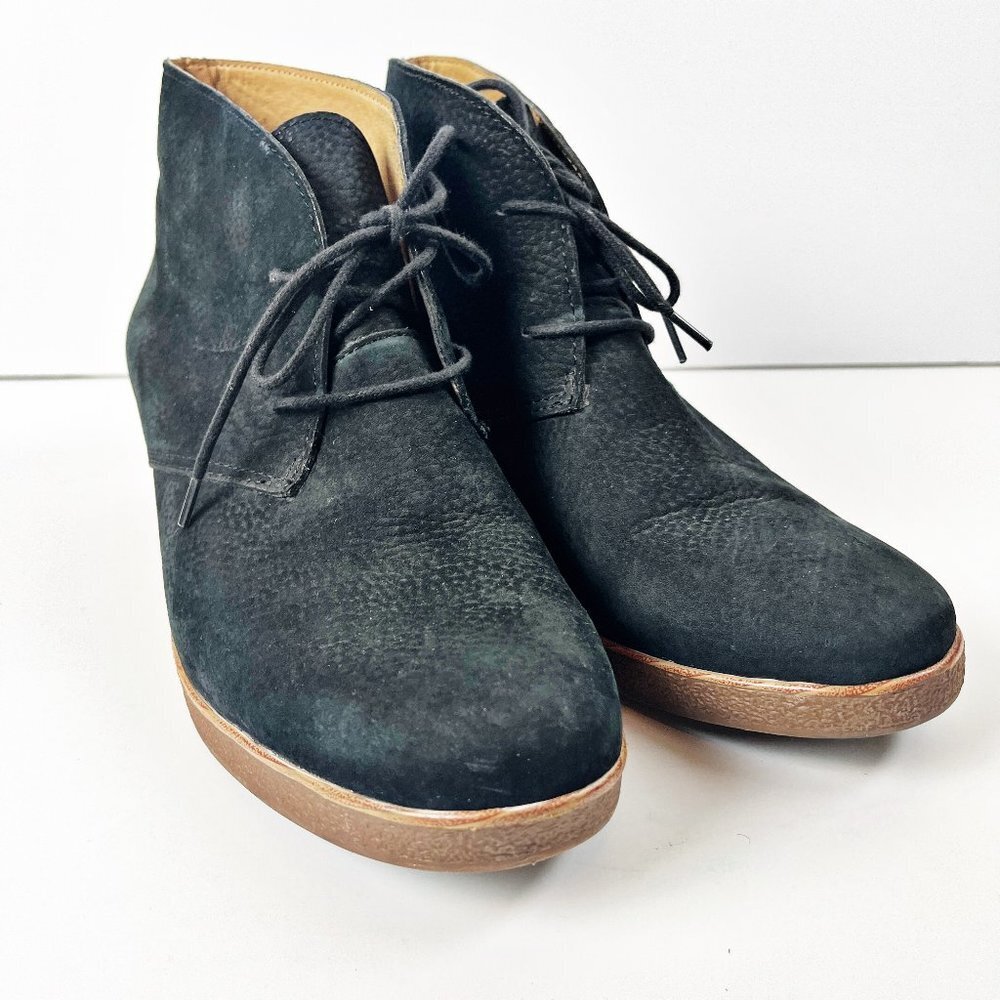 2/$14 Lucky Brand Suede Wedge Boots